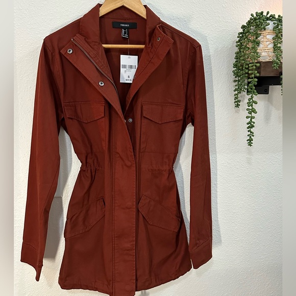 Forever 21 Jackets & Blazers - Forever 21 NWT Rust Colored Trench Coat Size S